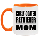 Curly-Coated Retriever Mom - 11oz Accent Mug Orange