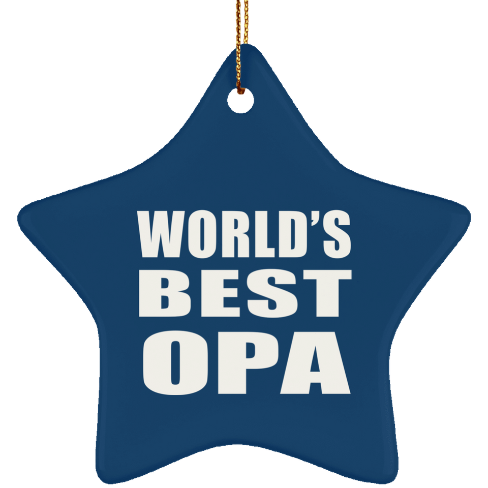World's Best Opa - Star Ornament