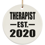 Therapist Established EST. 2020 - Circle Ornament