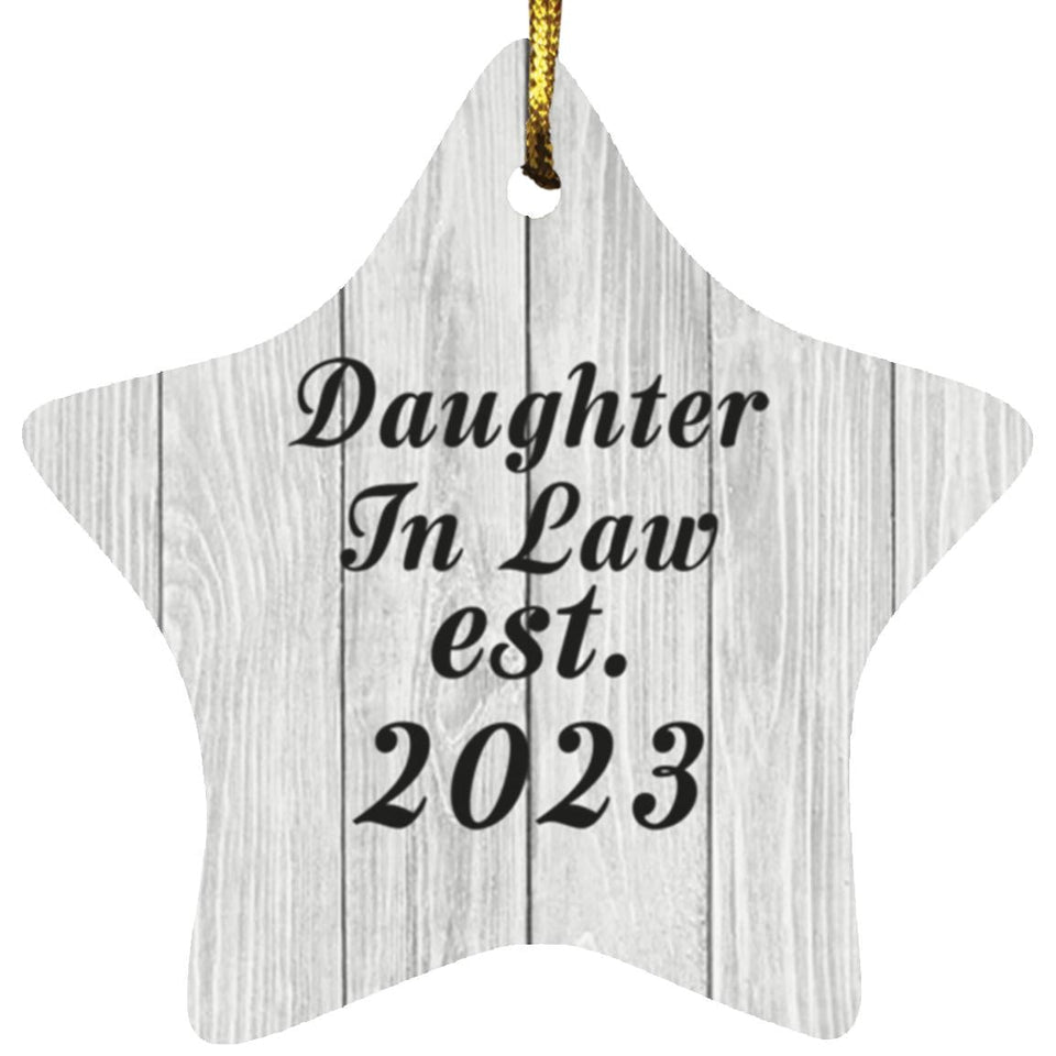 Daughter In Law Established Est. 2023 - Star Ornament F
