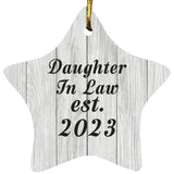 Daughter In Law Established Est. 2023 - Star Ornament F