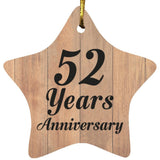 52nd Anniversary 52 Years Anniversary - Star Ornament C