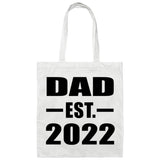 Dad Established EST. 2022 - Tote Bag White