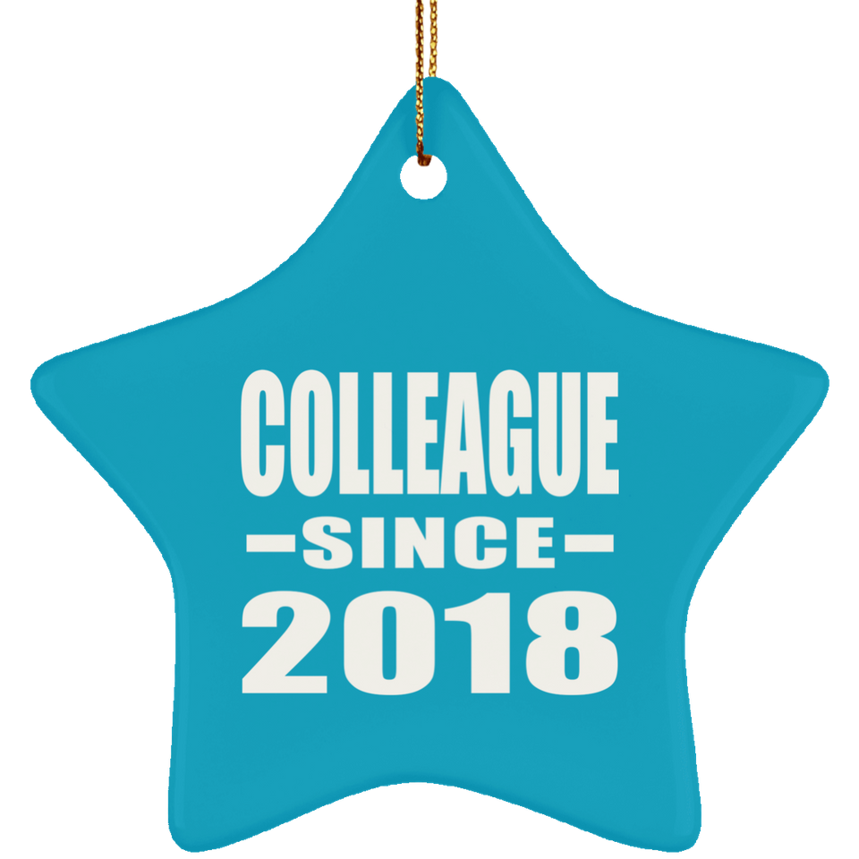 Colleague Since 2018 - Star Ornament