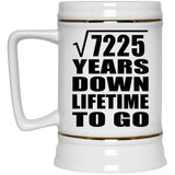 85th Anniversary Square Root of 7225 Years Lifetime To Go - Beer Stein