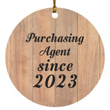 Purchasing Agent Since 2023 - Circle Ornament C