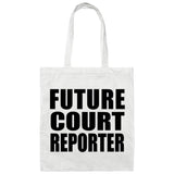 Future Court Reporter - Tote Bag White