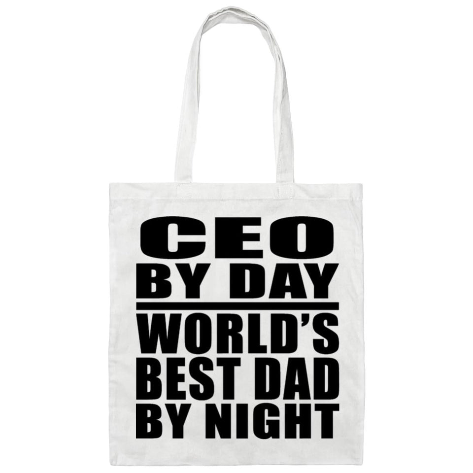 CEO By Day World's Best Dad By Night - Tote Bag White
