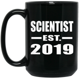 Scientist Established EST. 2019 - 15oz Coffee Mug Black