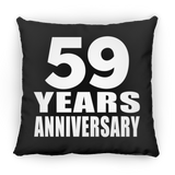 59th Anniversary 59 Years - Throw Pillow Black