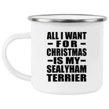 All I Want For Christmas Is My Sealyham Terrier - 12oz Camping Mug