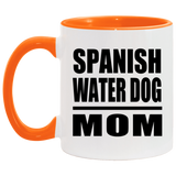Spanish Water Dog Mom - 11oz Accent Mug Orange