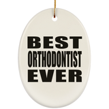 Best Orthodontist Ever - Oval Ornament