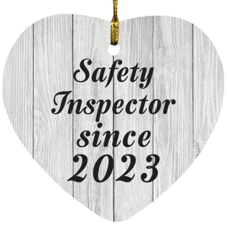 Safety Inspector Since 2023 - Heart Ornament F