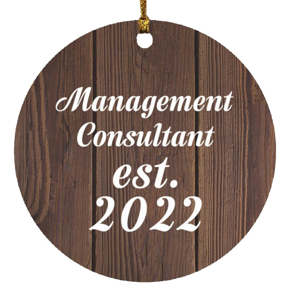 Management Consultant Established Est. 2022 - Circle Ornament D