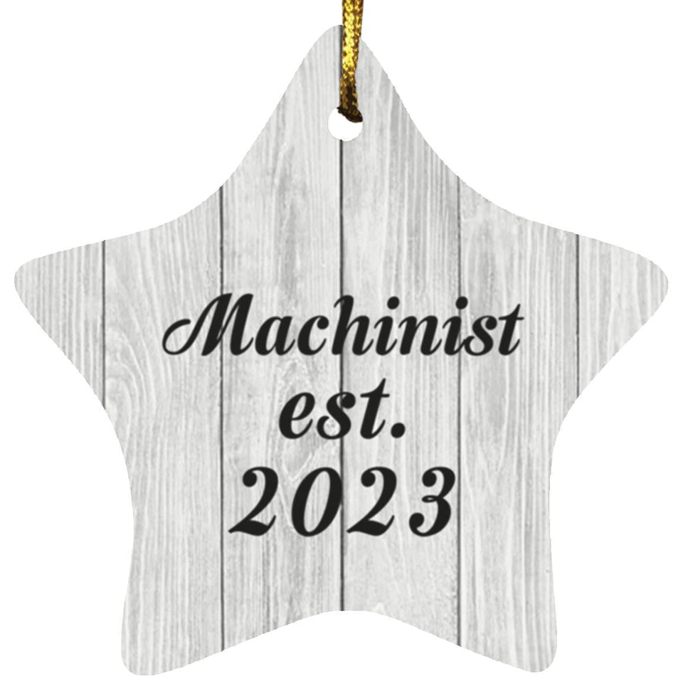 Machinist Established Est. 2023 - Star Ornament F