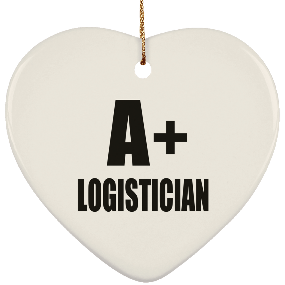 A+ Logistician - Heart Ornament