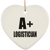 A+ Logistician - Heart Ornament