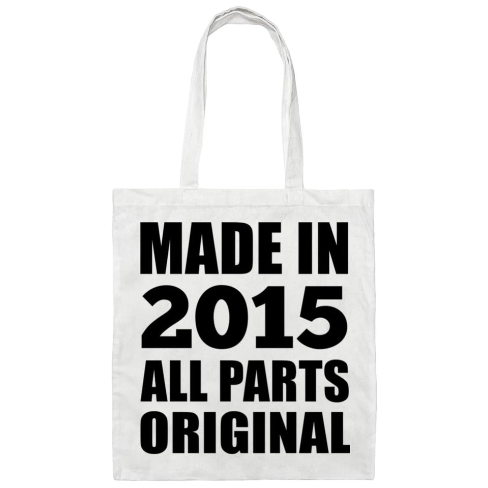 9th Birthday Made in 2015 All Parts Original - Tote Bag White