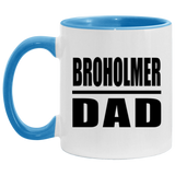 Broholmer Dad - 11oz Accent Mug Blue