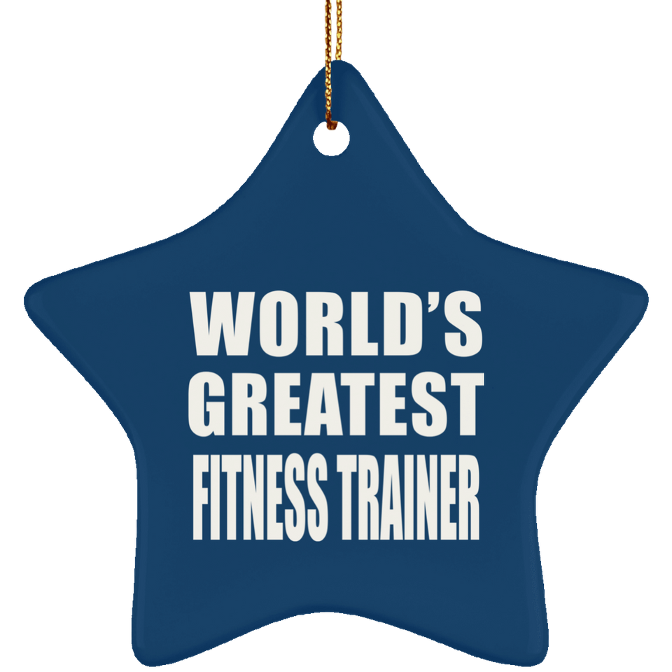 World's Greatest Fitness Trainer - Star Ornament