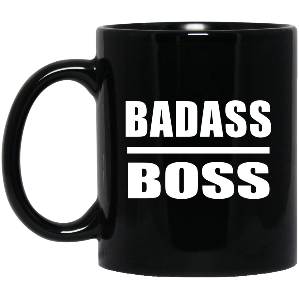 Badass Boss - 11oz Coffee Mug Black