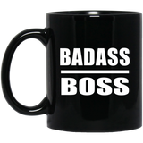 Badass Boss - 11oz Coffee Mug Black