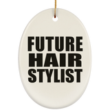 Future Hair Stylist - Oval Ornament