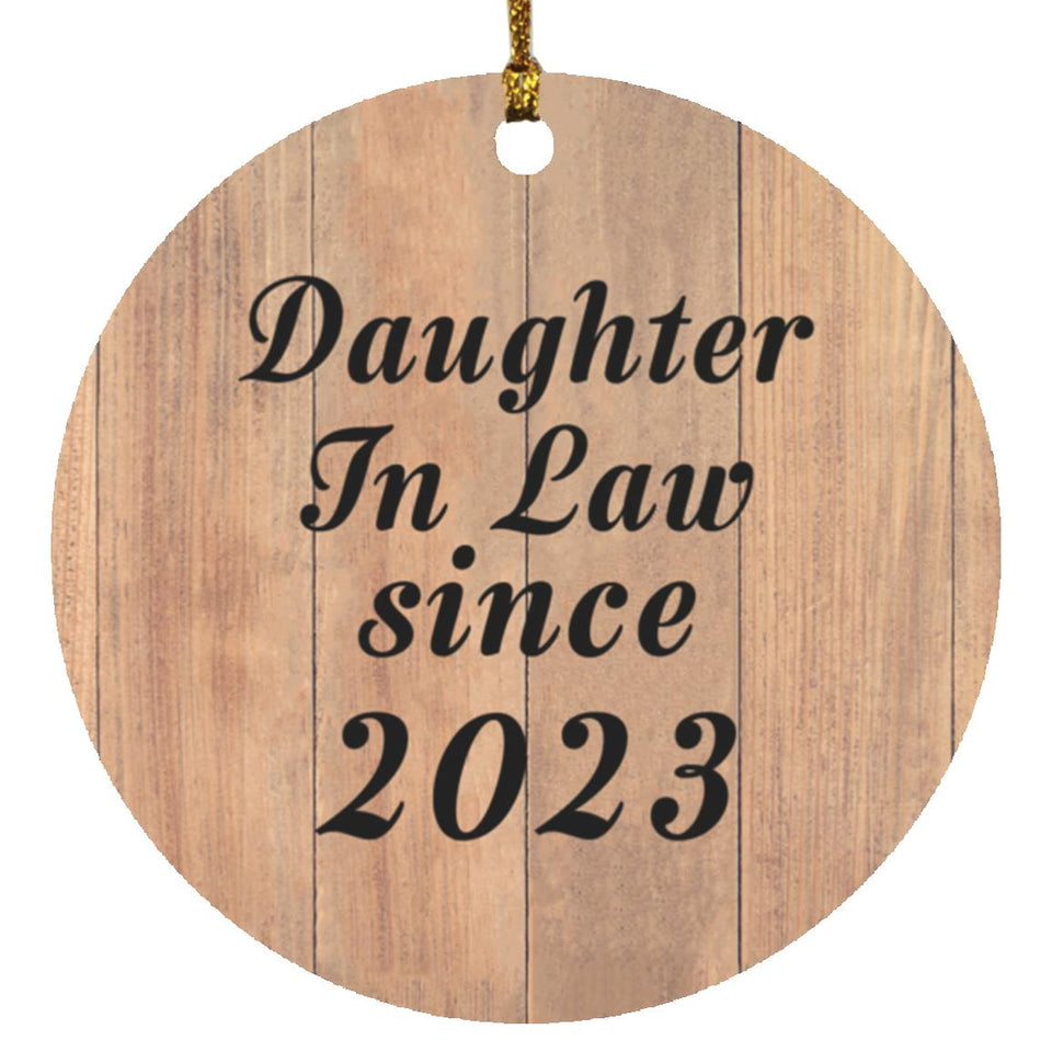 Daughter In Law Since 2023 - Circle Ornament C
