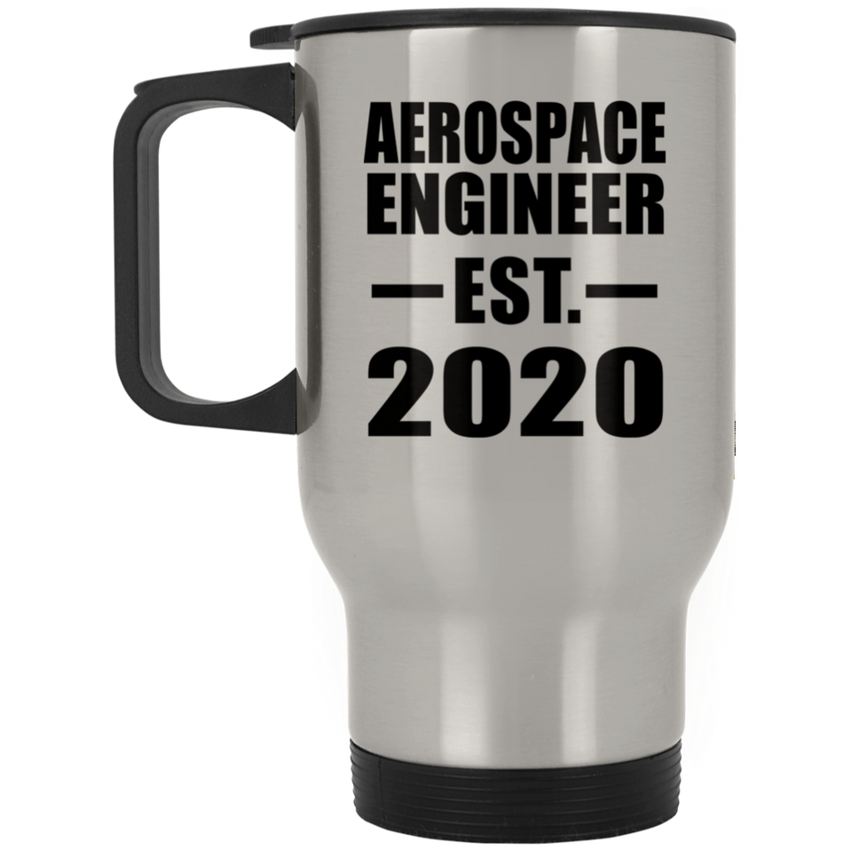 Aerospace Engineer Established EST. 2020 - Silver Travel Mug
