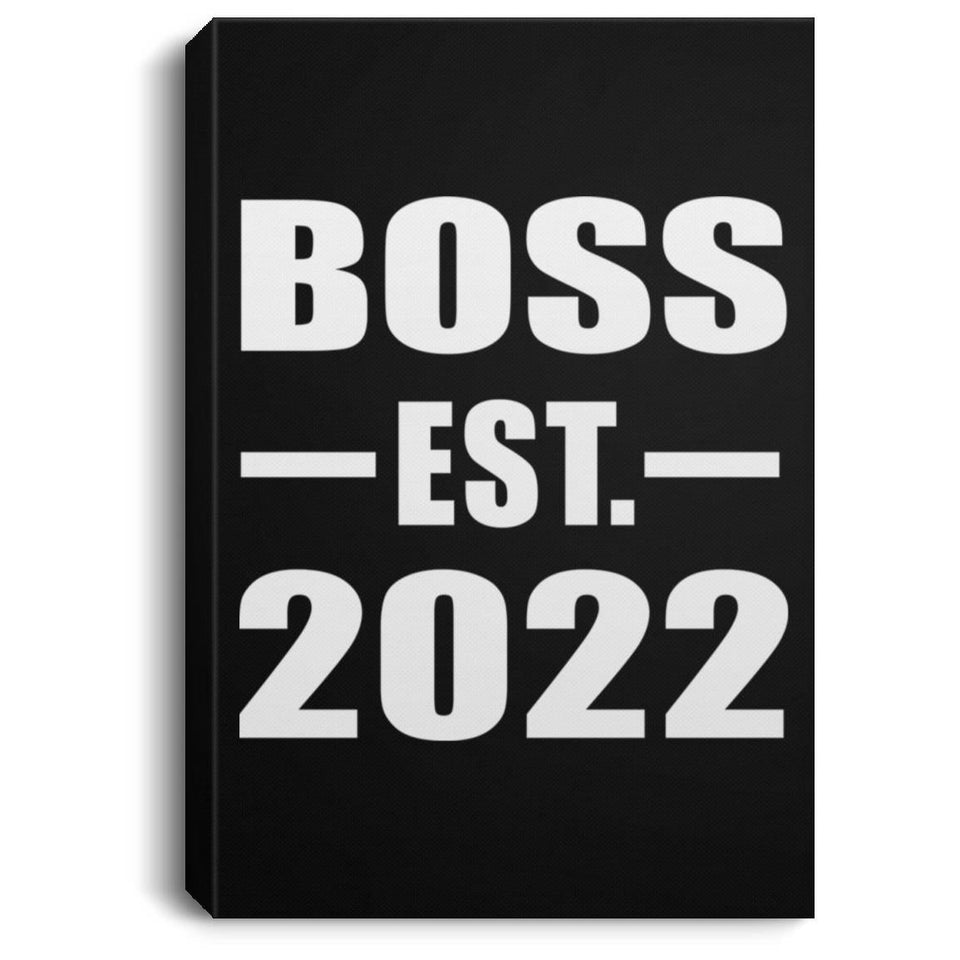 Boss Established EST. 2022 - Canvas Portrait
