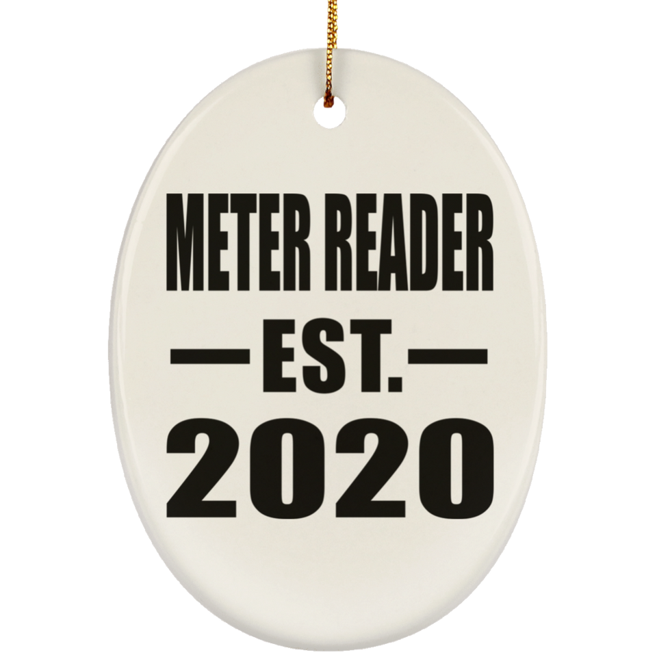 Meter Reader Established EST. 2020 - Oval Ornament