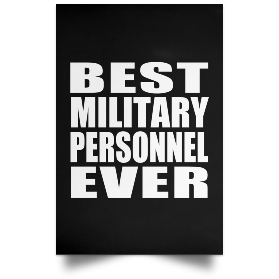 Best Military Personnel Ever - Poster Portrait