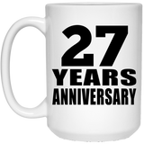 27th Anniversary 27 Years - 15 Oz Coffee Mug