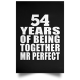 54th Anniversary 54 Years Of Being Mr Perfect - Poster Portrait