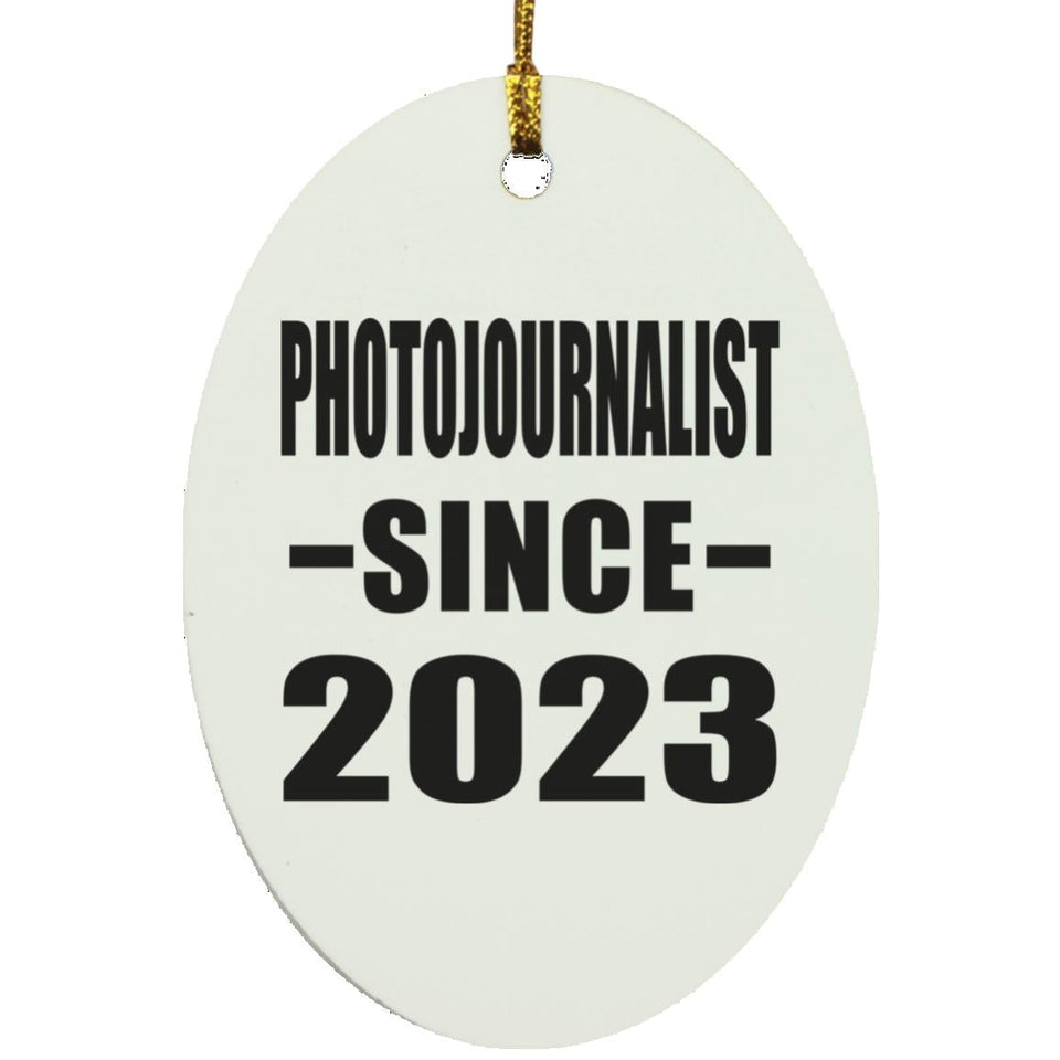 Photojournalist Since 2023 - Oval Ornament
