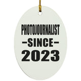Photojournalist Since 2023 - Oval Ornament