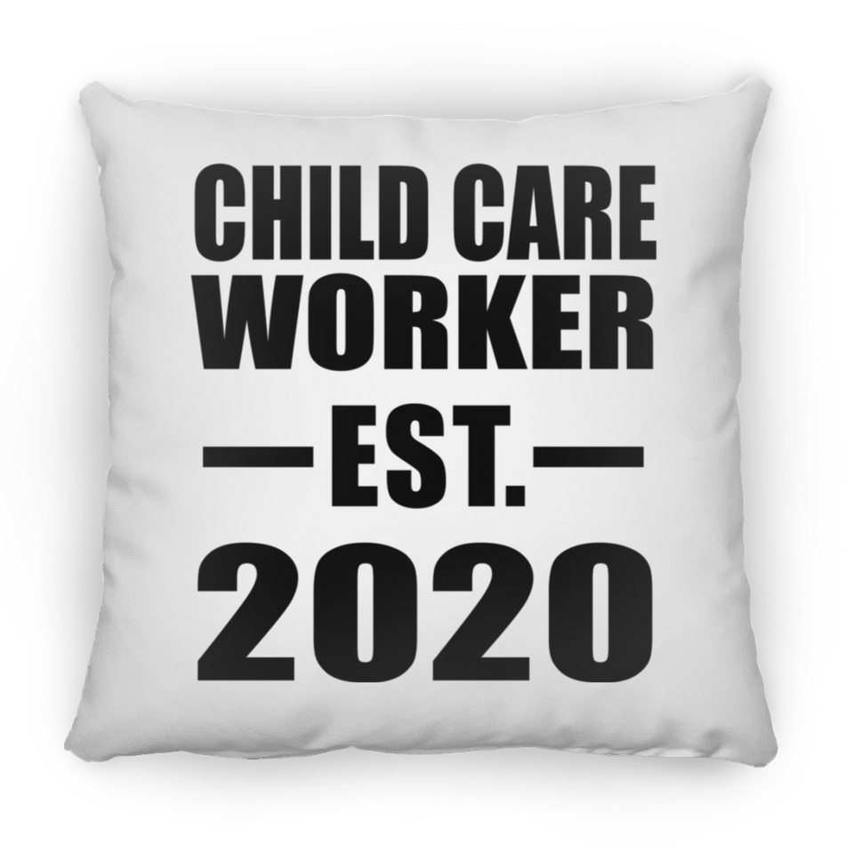 Child Care Worker Established EST. 2020 - Throw Pillow