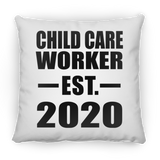 Child Care Worker Established EST. 2020 - Throw Pillow