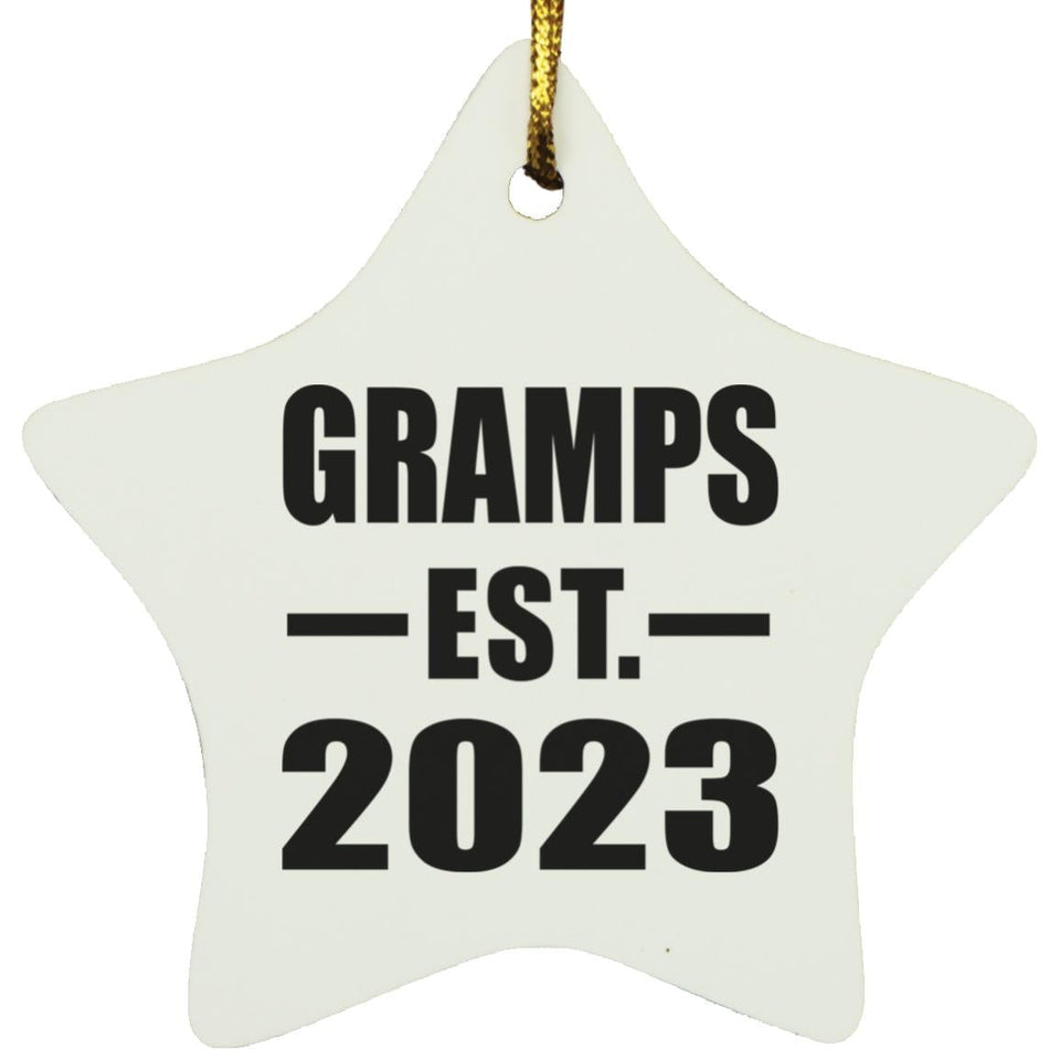 Gramps Established EST. 2023 - Star Ornament