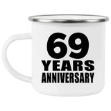 69th Anniversary 69 Years - 12oz Camping Mug