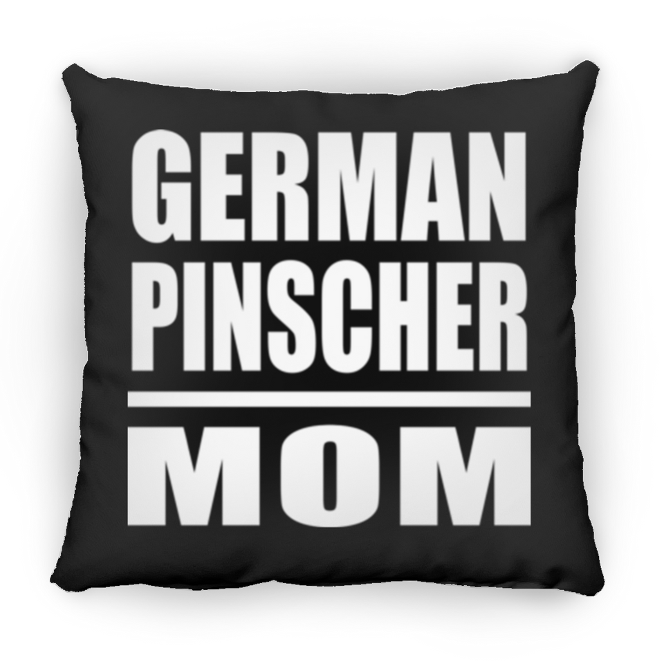 German Pinscher Mom - Throw Pillow Black