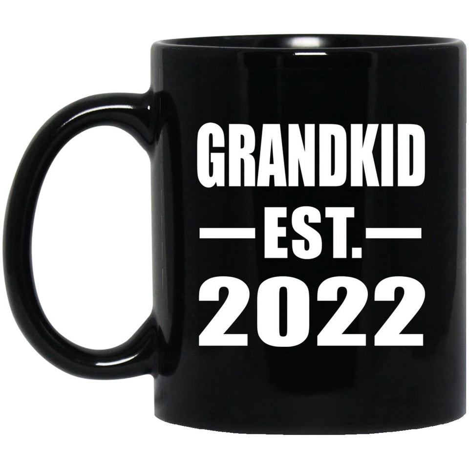 Grandkid Established EST. 2022 - 11oz Coffee Mug Black