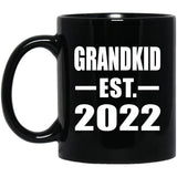 Grandkid Established EST. 2022 - 11oz Coffee Mug Black