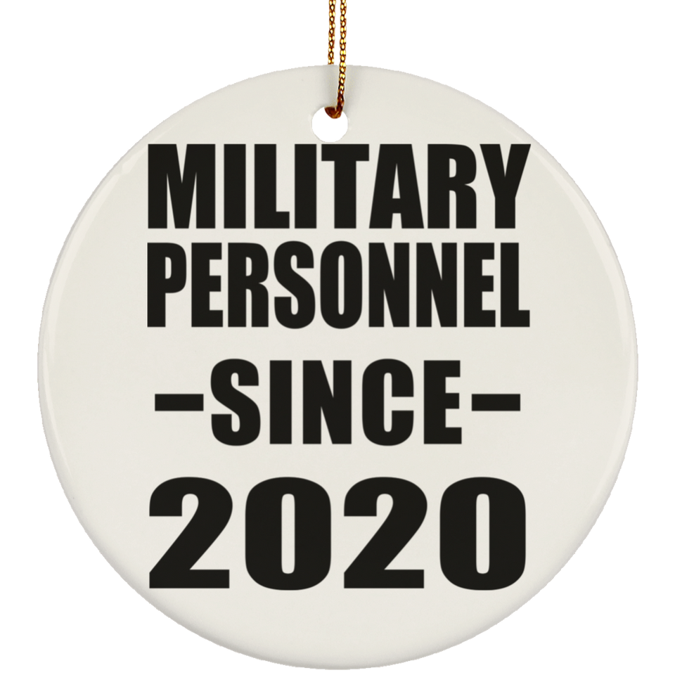 Military Personnel Since 2020 - Circle Ornament