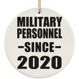 Military Personnel Since 2020 - Circle Ornament