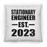 Stationary Engineer Established EST. 2023 - Throw Pillow