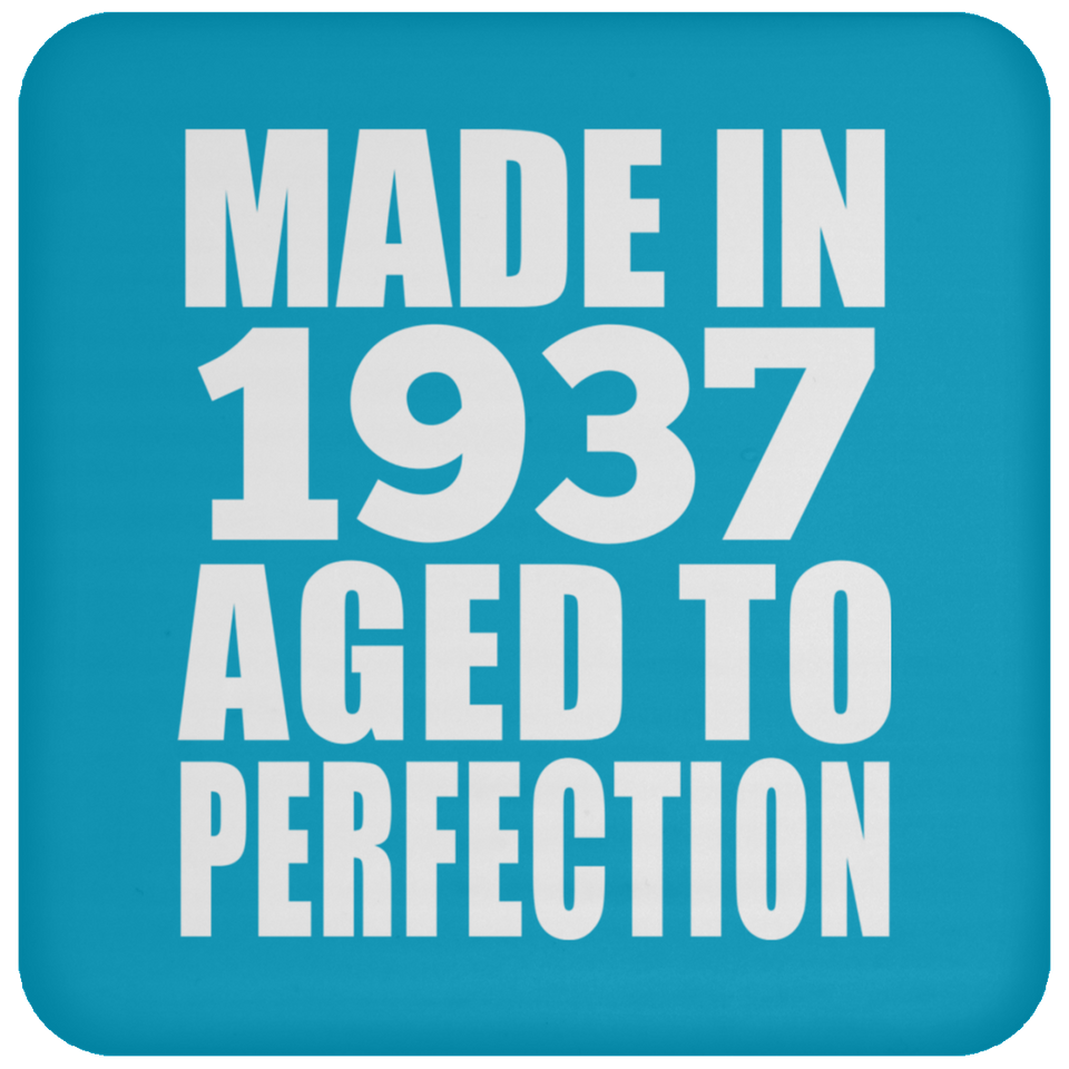 87th Birthday Made In 1937 Aged to Perfection - Drink Coaster
