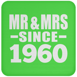 64th Anniversary Mr & Mrs Since 1960 - Drink Coaster