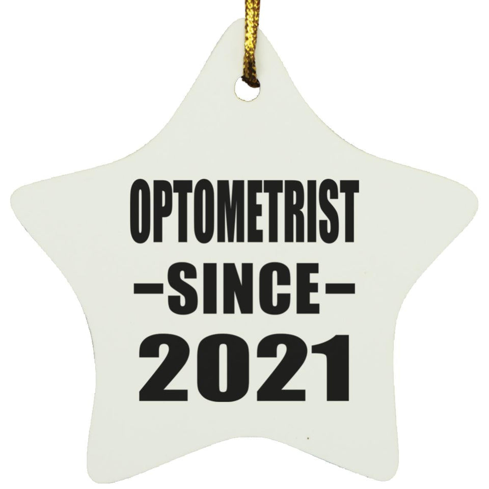 Optometrist Since 2021 - Star Ornament
